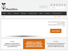 Tablet Screenshot of musethica.org